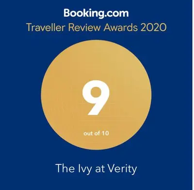 a yellow circle with the number on it at The Ivy at Verity in Toronto