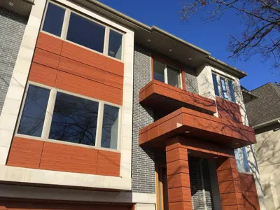 a house with red brick at Hillcrest Modern House in Toronto