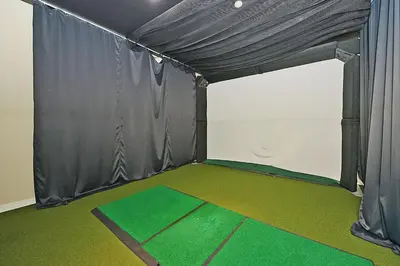 a room with a tent and a green floor at PlanURstay - Luxury Suites Mississauga Downtown in Mississauga