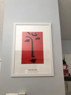 a framed picture of a tree on a wall at Artistic Hillside Loft in Blue Mountains