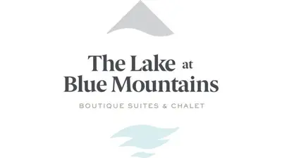 a logo for the lake at blue mountains acupuncture suites and charter at Boutique Suite #6 in Blue Mountains