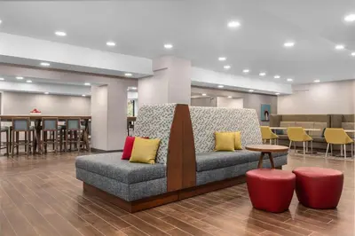 a couch in the lobby of a hospital at Hampton Inn & Suites by Hilton Toronto Downtown in Toronto
