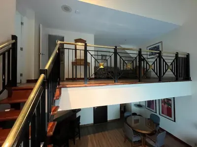 a view of a staircase in a house at Cambridge Suites Toronto in Toronto