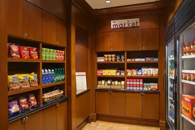 a grocery store aisle with food and drinks at Residence Inn by Marriott Toronto Downtown / Entertainment District in Toronto