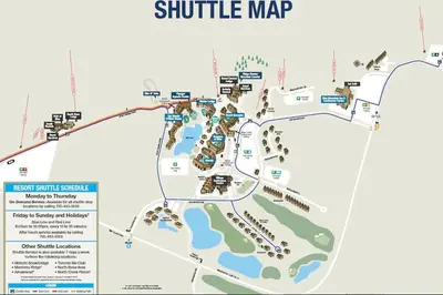 a map of the shillellemitemite campground at Hillside BLUE MTN Family Loft @ North Creek Resort in Blue Mountains