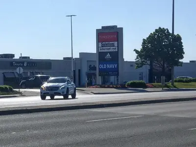 a car parked on the side of a road at Home Stay near the Airport in Mississauga