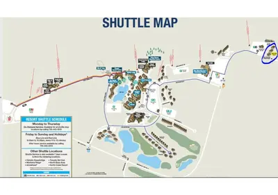 a map of the shillelle marriott resort and spa at Blue Heart Mountain Studio Dream Walk to slopes, tennis in Blue Mountains
