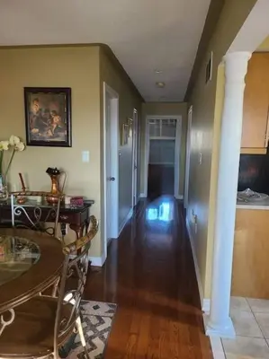 a living room with a table and a dining room at Top Floor of House in S Vaughan All to Yourself in Vaughan