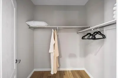a bathroom with a towel hanging on a rack at Modern 4 Level home-Game room/Parking/Near Airport in Mississauga